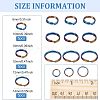 15Pcs 3 Styles Rainbow Color Titanium Alloy Split Rings FIND-OC0001-94-2
