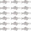 100Pcs Tibetan Style Alloy Pendants TIBE-SC0009-31-1