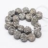 Electroplated Natural Druzy Quartz Crystal Bead Strands G-G889-07-2