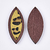 Eco-Friendly Cowhide Leather Big Pendants FIND-S301-34C-05-2