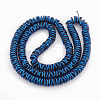 Electroplate Non-magnetic Synthetic Hematite Beads Strands G-N0321-07C-2