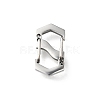 304 Stainless Steel Keychain Clasp Findings STAS-U051-01B-P-1