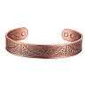 Alloy Magnetic Cuff Bangles for Woman Men LS-PW-WG11C77-01-1