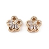 Rack Plating Brass Micro Pave Cubic Zirconia Beads KK-F879-12G-1
