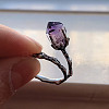 Alloy Glass Cuff Open Rings WG86608-01-3