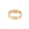 Brass Adjustable Finger Ring Settings KK-N232-289LG-2