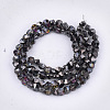 Electroplate Glass Beads Strands EGLA-S179-02B-D01-2