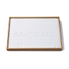 100-Slot Imitation Leather Jewelry Ring Organizer Display Trays CON-G023-16-1