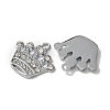 Zinc Alloy with Crystal Rhinestone Pendants FIND-WH0126-137B-P-2