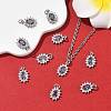 SHEGRACE Brass Micro Pave Cubic Zirconia Pendants XGRQ2O700-446E-P-5
