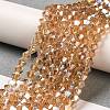 Transparent Electroplate Glass Beads Strands LS-EGLA-A039-T2mm-B18-4