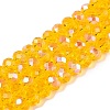 Electroplate Glass Beads Strands LS-EGLA-A044-T6mm-L05-1