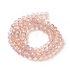 Baking Paint Transparent Glass Beads Strands DGLA-A034-J8MM-D04-2