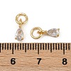 Brass Micro Pave Cubic Zirconia Pendants KK-Z120-05G-04-3
