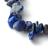 Natural Lapis Lazuli Chip Bead Stretch Bracelets for Children BJEW-JB06388-04-4