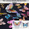 ARRICRAFT PVC Luminous Butterfly Wall Decorations DIY-AR0001-52-2