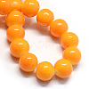 Baking Paint Glass Round Bead Strands X-DGLA-Q020-8mm-12-2