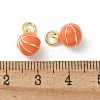 Brass Enamel Pendants KK-P294-38G-05-3