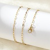 Ion Plating(IP) 304 Stainless Steel Dapped Chain Necklace for Men Women NJEW-E076-02G-3