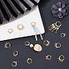 CREATCABIN 50Pcs 4 Style Rack Plating Brass & 304 Stainless Steel Leverback Earring Findings DIY-CN0002-53-4