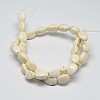 Triangle Natural Magnesite Beads Strands G-M138-28-2
