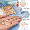 12Pcs 6 Styles Natural Shell Pendants BSHE-TA0002-06-4