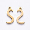 PVD Vacuum Plating 201 Stainless Steel Charms STAS-R105-S-G-1