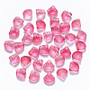 Transparent Spray Painted Glass Beads GLAA-T016-04C-1