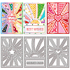 Rectangle Carbon Steel Cutting Dies Stencils DIY-WH0309-1637-1