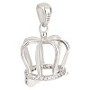 Anti-Tarnish 1Pc 925 Sterling Silver Micro Pave Cubic Zirconia Pendants STER-PH0001-24P-1