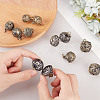 10Pcs 5 Styles Brass Cage Pendants KK-FI0001-11-3