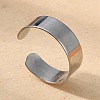 Non-Tarnish 304 Stainless Steel Cuff Rings X-STAS-T045-22A-P-1