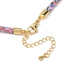 3.5MM Round Nylon Cotton Cord Necklace Making NJEW-C106-03G-07-3