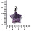 Natural Lepidolite Pendants G-B127-12P-07-A-3