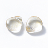 Transparent Spray Painted Glass Beads GLAA-T016-29F-2