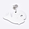 430 Stainless Steel Dolphin Shaped Table Cover Tablecloth Weights STAS-WH0015-14P-1