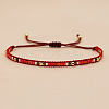 Bohemian Glass Seed Beaded Braided Bead Men NH0073-1-1