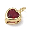 Brass Pave Cubic Zirconia Charms KK-CBA56EF-31G-3