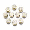 Alloy Enamel Beads X-ENAM-N052-006-01N-RS-1