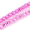 Baking Paint Electroplated Synthetic Non-magnetic Hematite Beads Strands G-H072-A01-01G-1