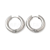 Tarnish Resistant 202 Stainless Steel Huggie Hoop Earrings EJEW-O087-08K-P-1
