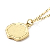 Brass Pendants Necklaces for Women NJEW-B092-05G-4