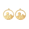 Ion Plating(IP) 304 Stainless Steel Pendants LS-STAS-L268-010G-2
