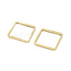 Brass Beads Frames KK-M288-01G-C-2