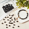 2 Strands Natural Golden Sheen Obsidian Beads Strands G-OC0002-67-4