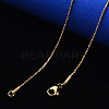 Vacuum Plating 304 Stainless Steel Coreana Chain Necklace NJEW-S420-006D-G-4