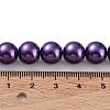 Eco-Friendly Dyed Glass Pearl Round Bead Strands X-HY-A002-10mm-RB099-4