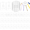 30Pcs Acrylic Thread Winding Boards TOOL-PH0001-79A-1