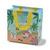 Summer Theme Printed Non-Woven Reusable Folding Gift Bags with Handle ABAG-F009-B01-1