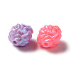 Opaque Acrylic Beads X-MACR-F074-04-3